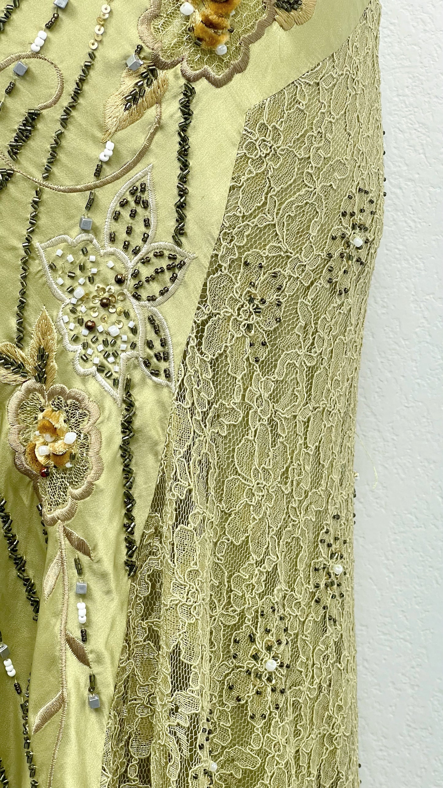 Silk Golden Ivy Dress