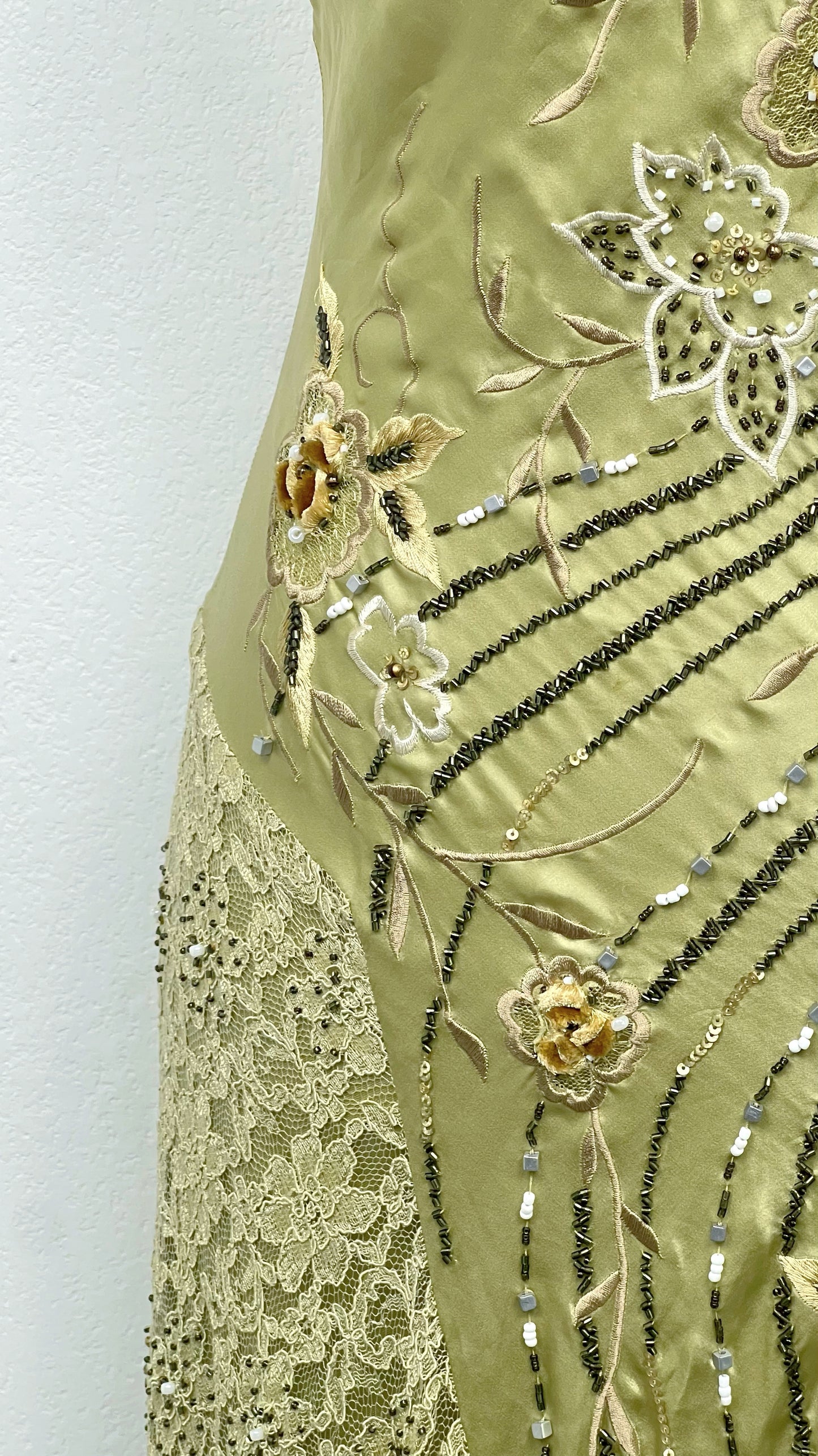 Silk Golden Ivy Dress