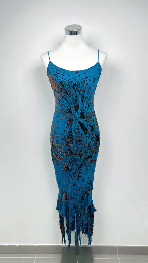 Silk Blue Mirage Dress