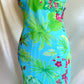 Blue Tropic Dream Derhy Tropical Halter Dress