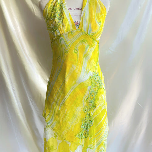 Lemon Forest Derhy Asymmetrical Dress