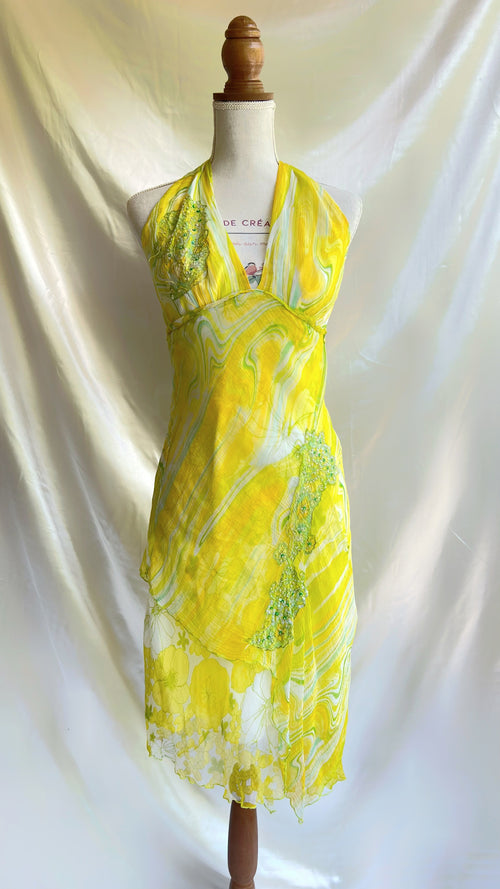 Lemon Forest Derhy Asymmetrical Dress