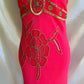 Red Bloom Empress Silk Embroidered Dress