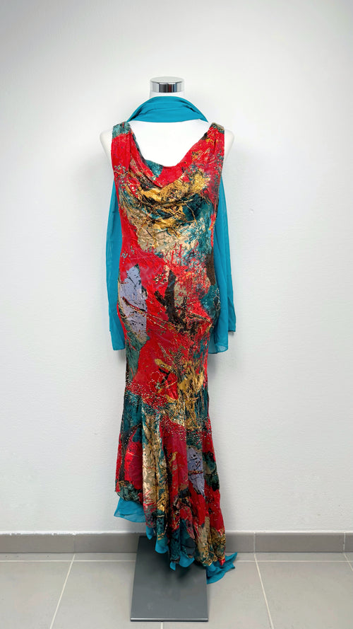 Crimson Mirage Gown