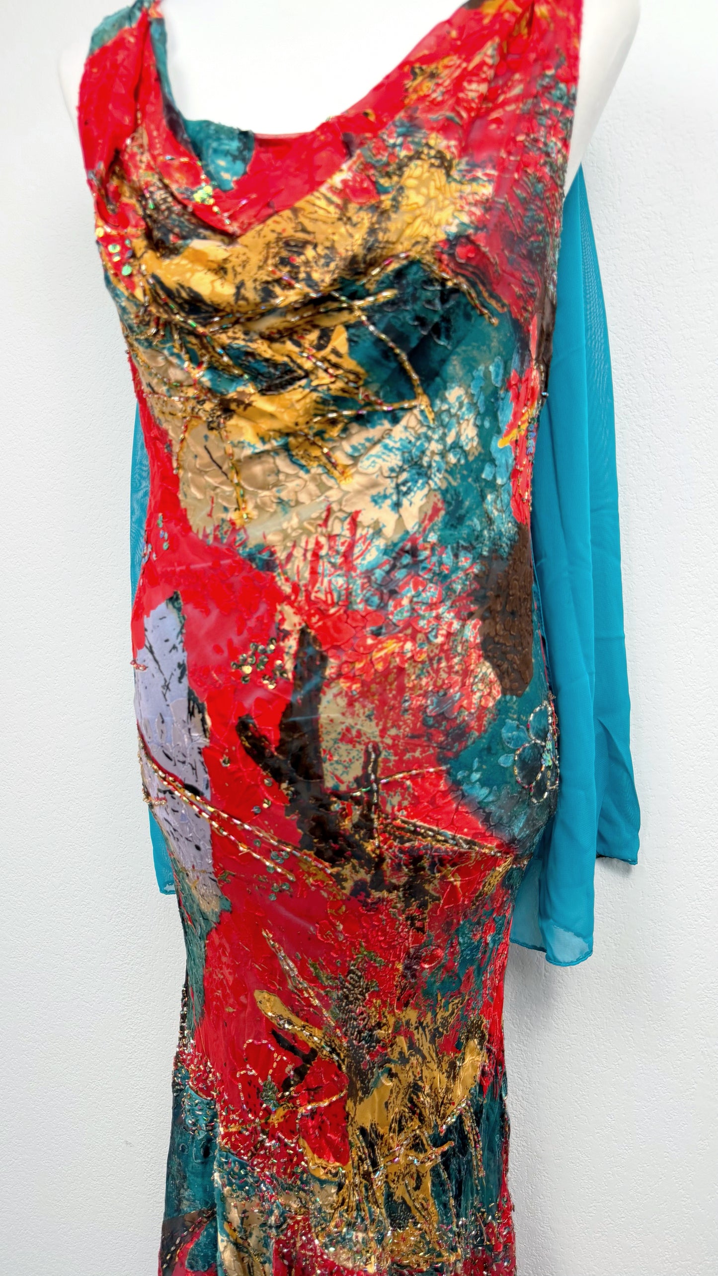 Crimson Mirage Gown