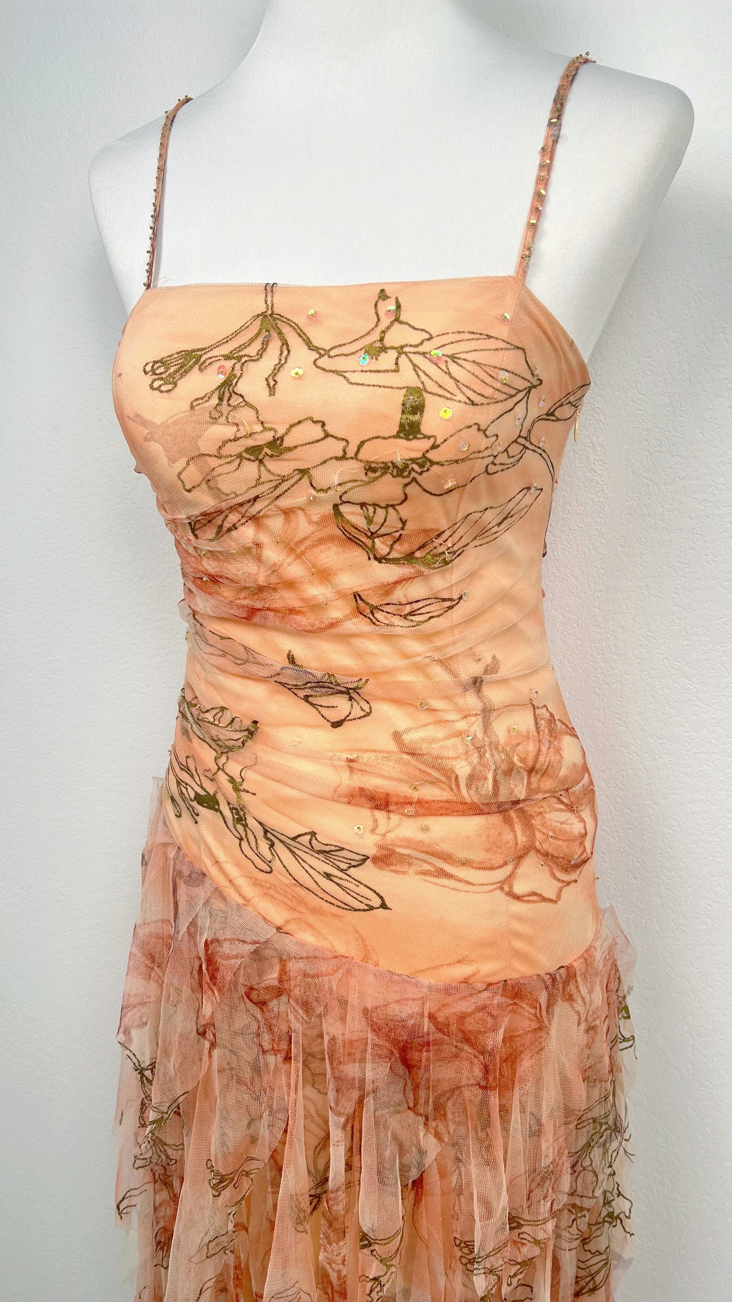 Derhy Peach Blossom Fairy Dress