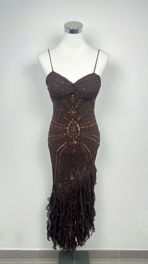 Sue Wong Inspired Chocolate Muse Dress