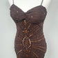 Sue Wong Inspired Chocolate Muse Dress