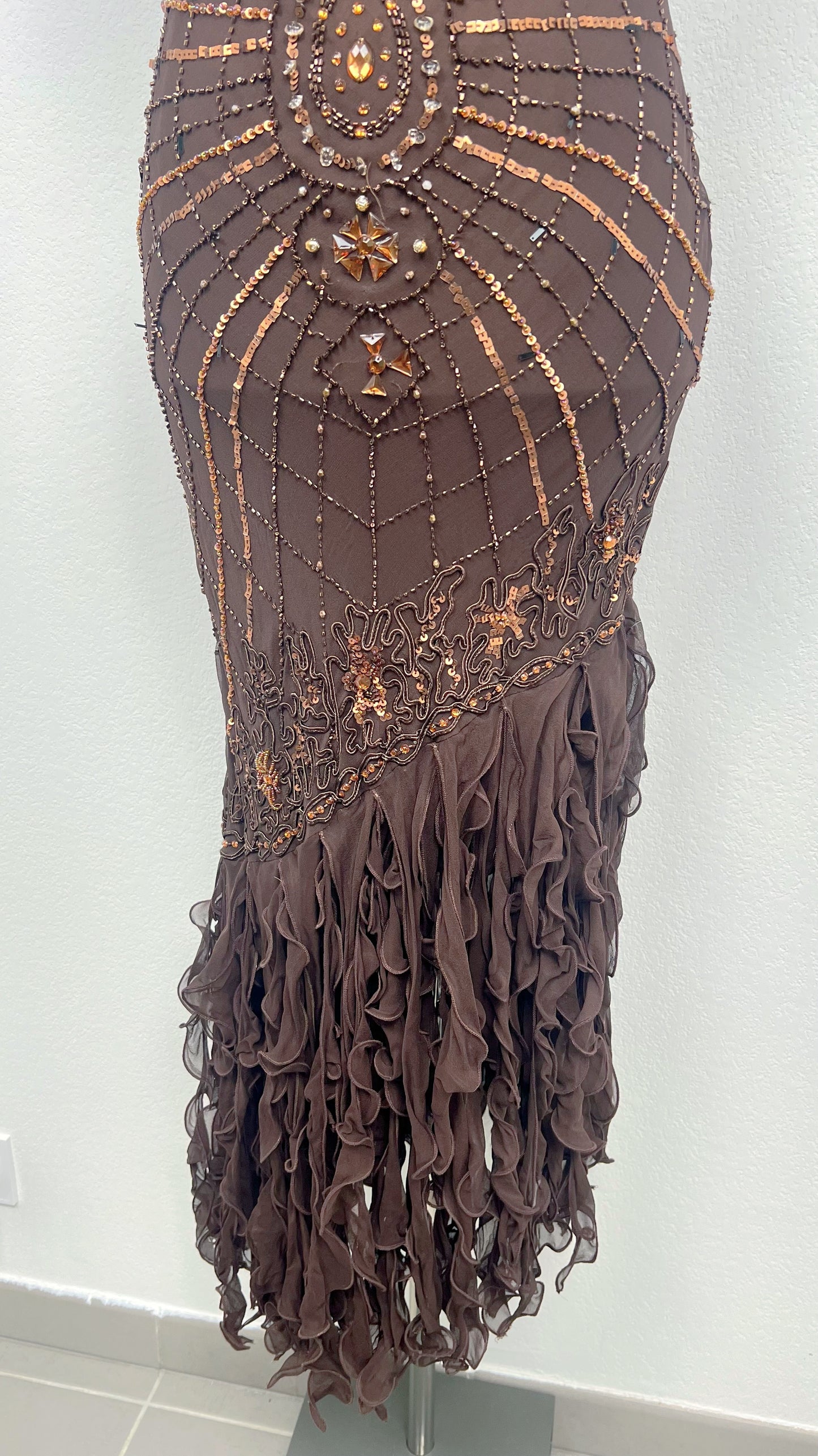 Sue Wong Inspired Chocolate Muse Dress