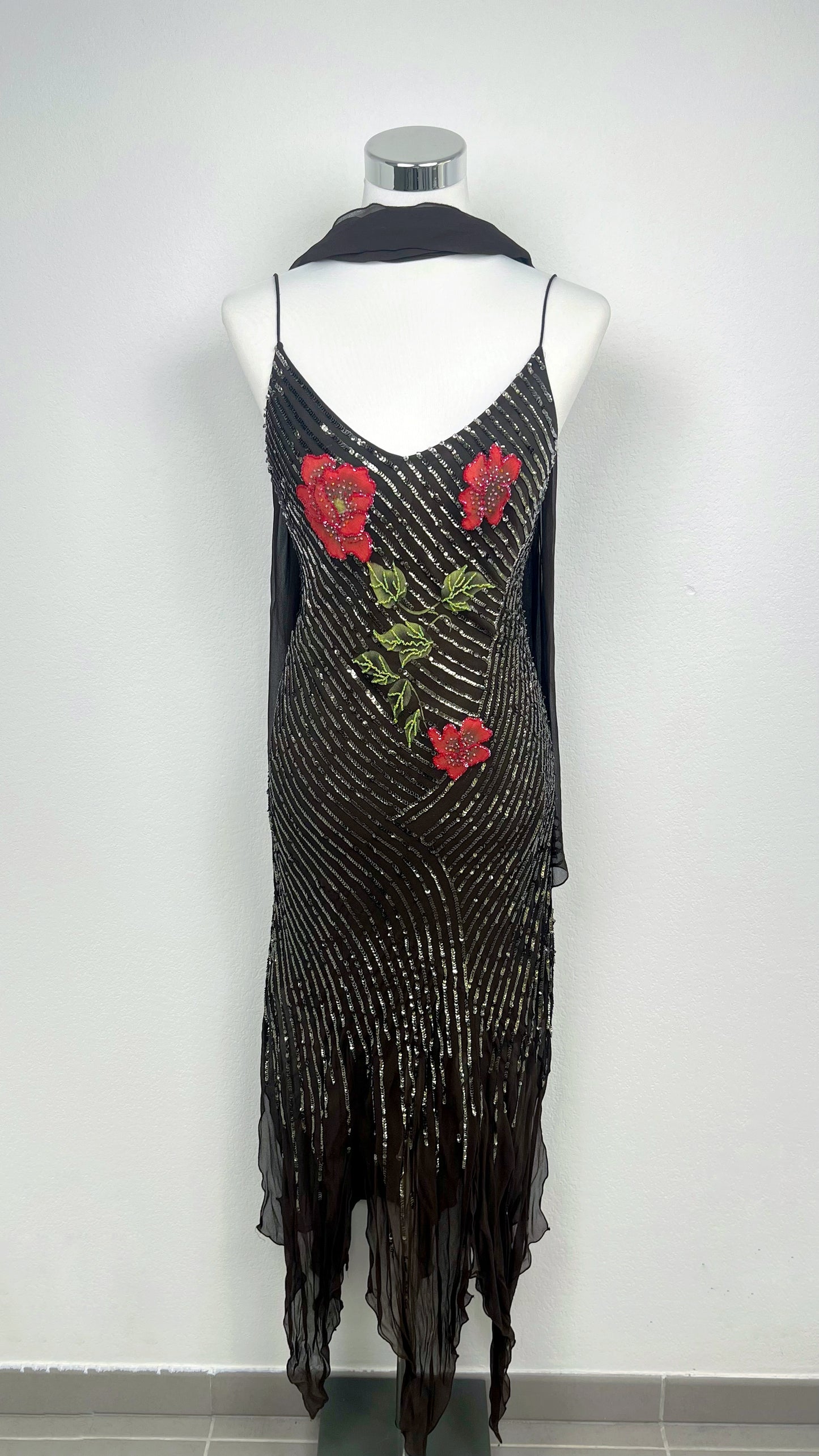 Midnight Rose Gown