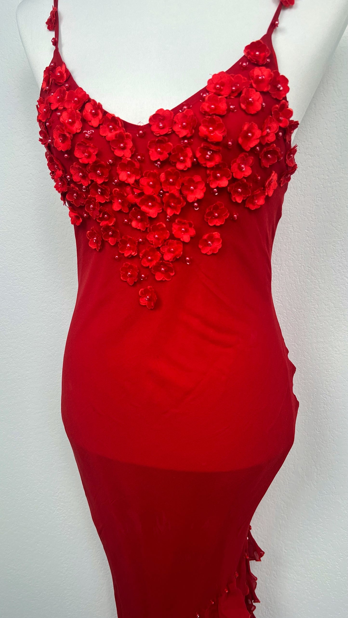 Crimson Bloom Dress