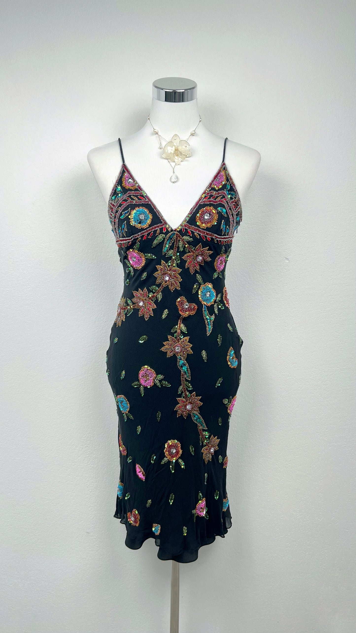The Midnight Bloom Empress Dress