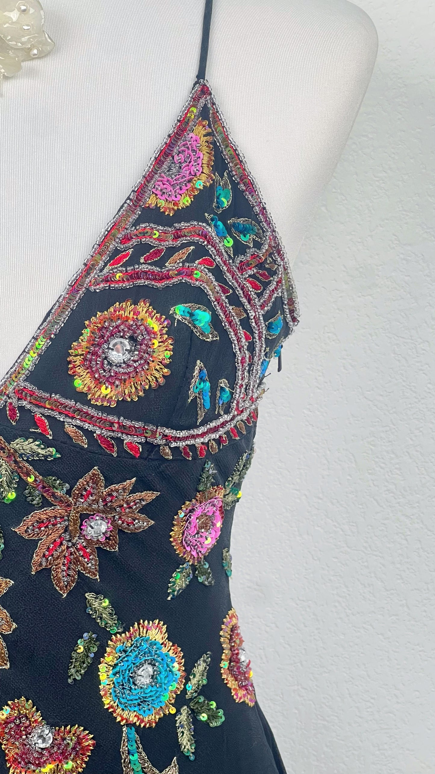 The Midnight Bloom Empress Dress