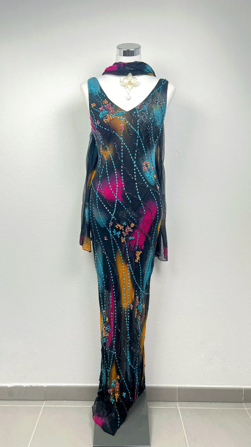 The Aurora Veil Siren Gown