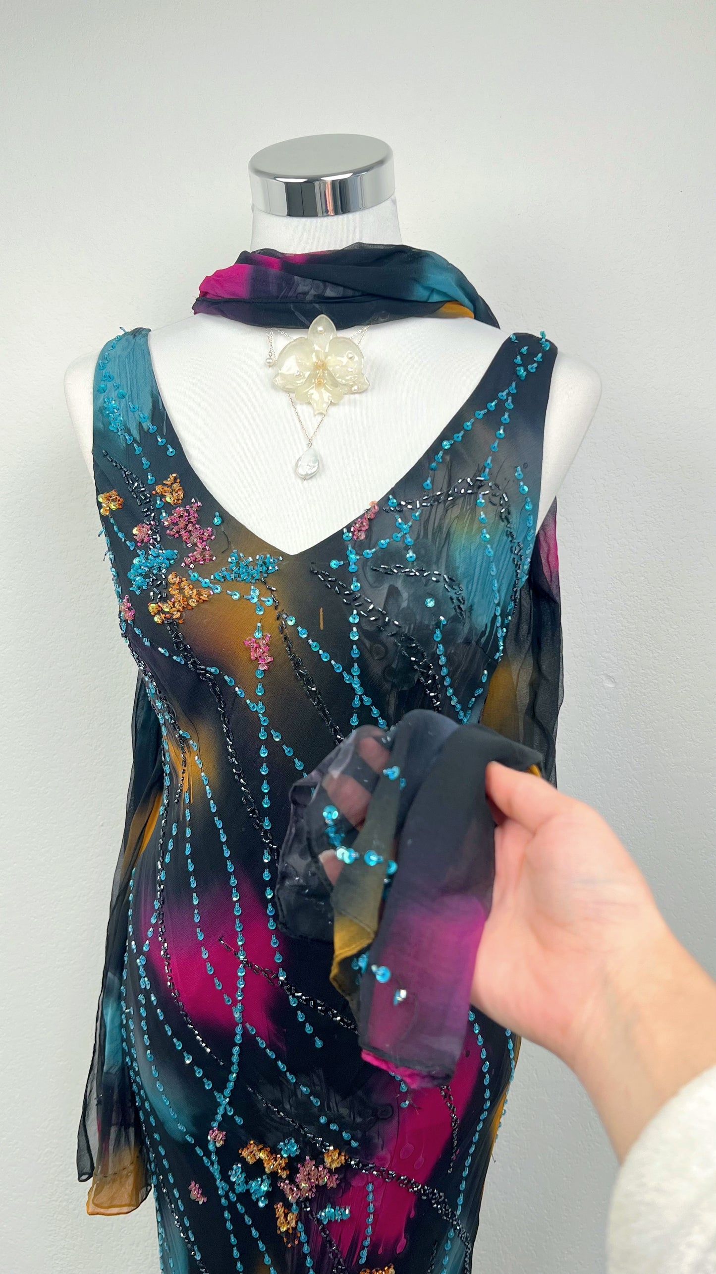 The Aurora Veil Siren Gown
