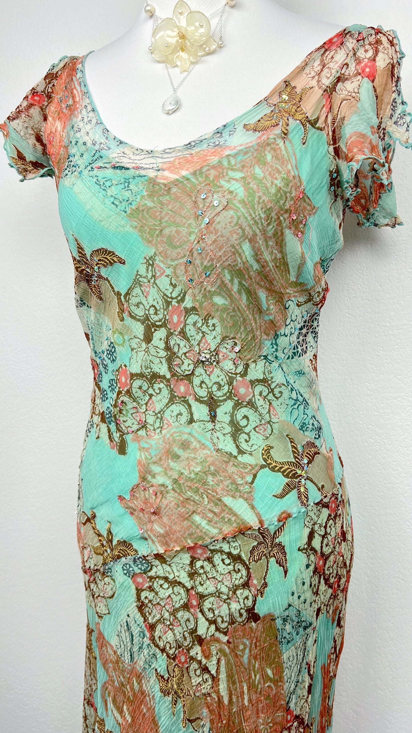 Derhy Sea Garden Dress