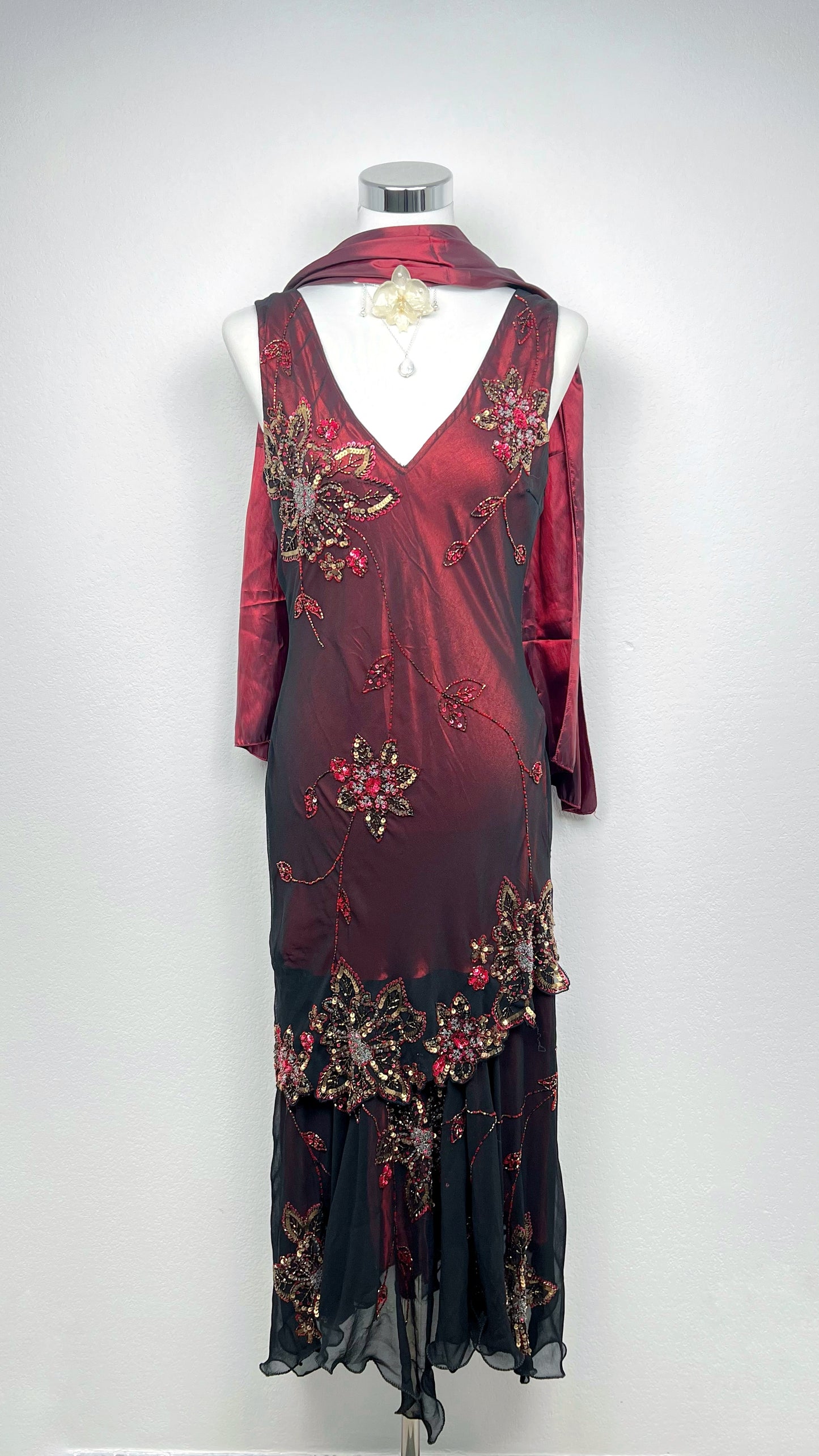 Crimson Enchantress Dress