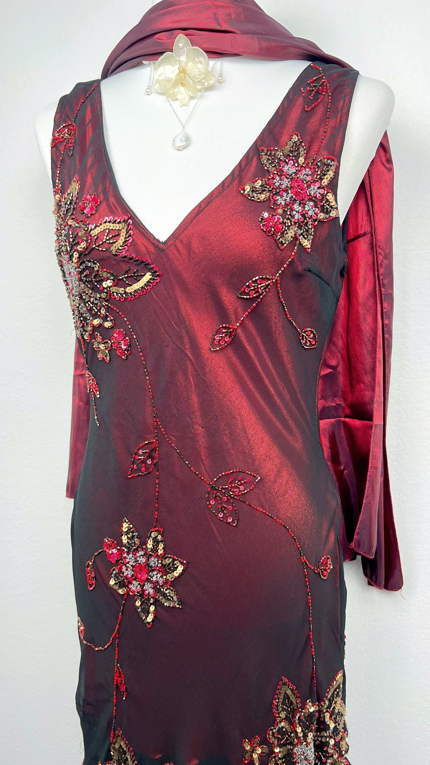 Crimson Enchantress Dress