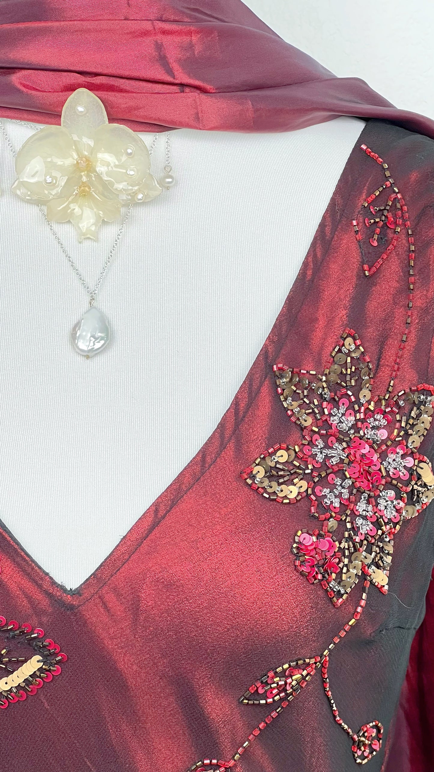 Crimson Enchantress Dress