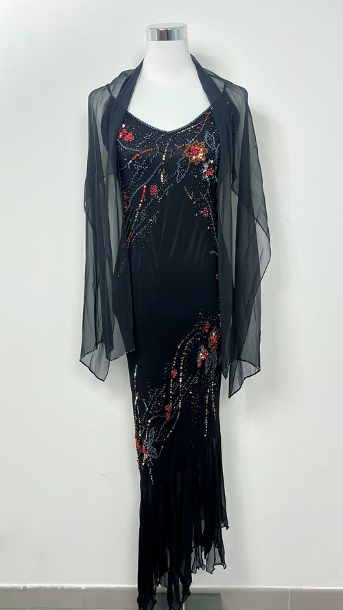 Midnight Blossom Dress