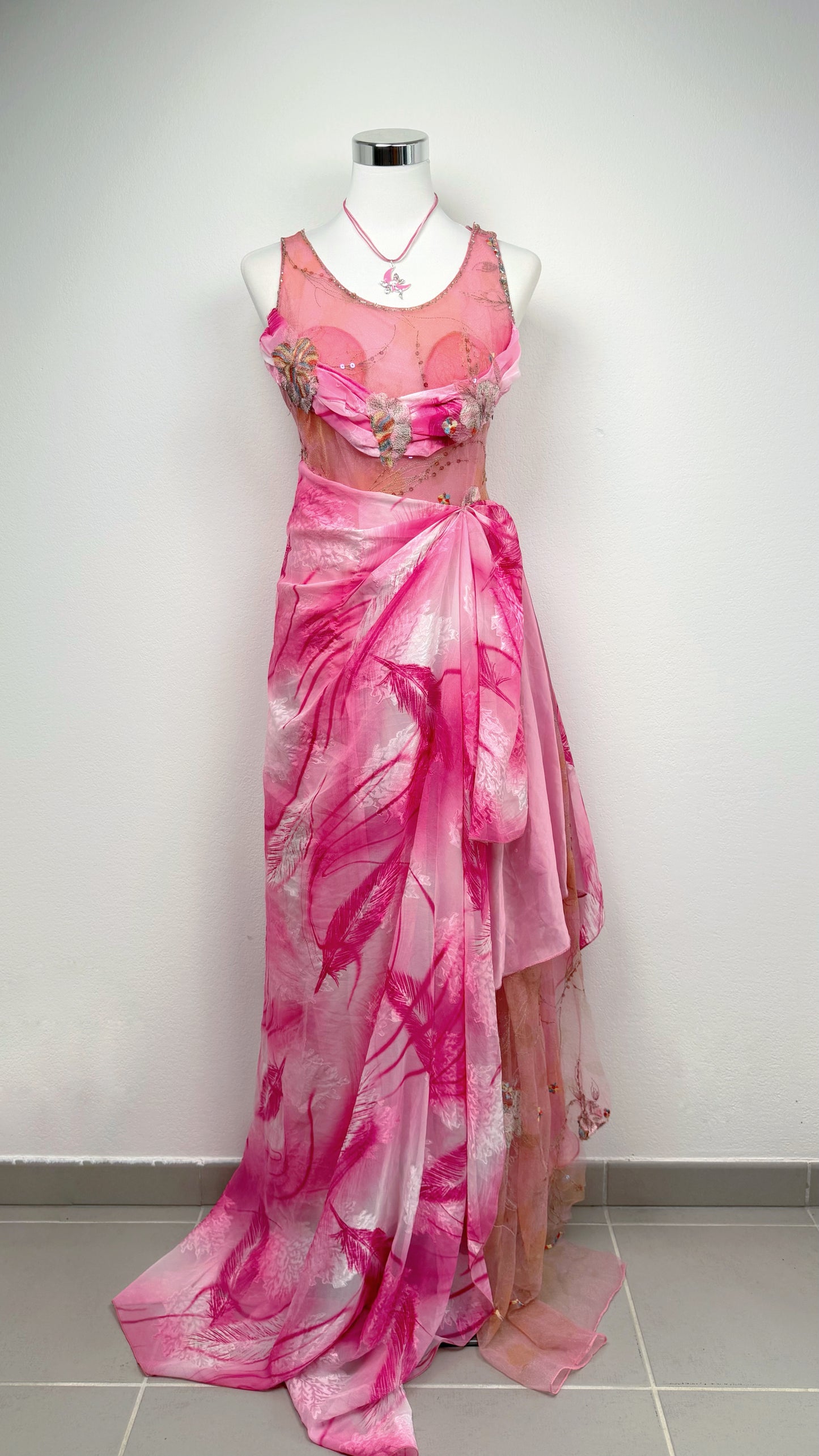 Pink Swan Fantasy Gown