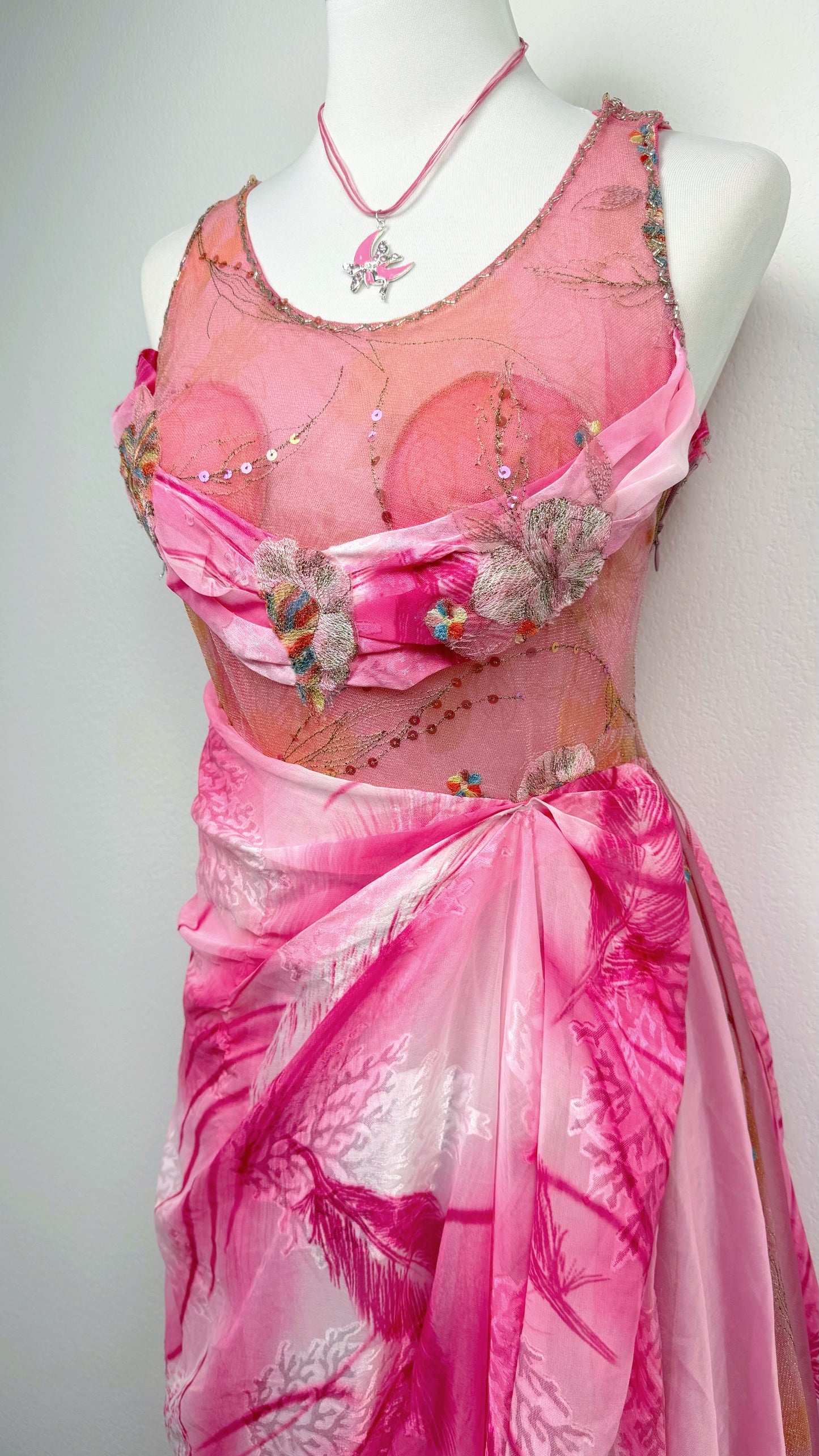 Pink Swan Fantasy Gown