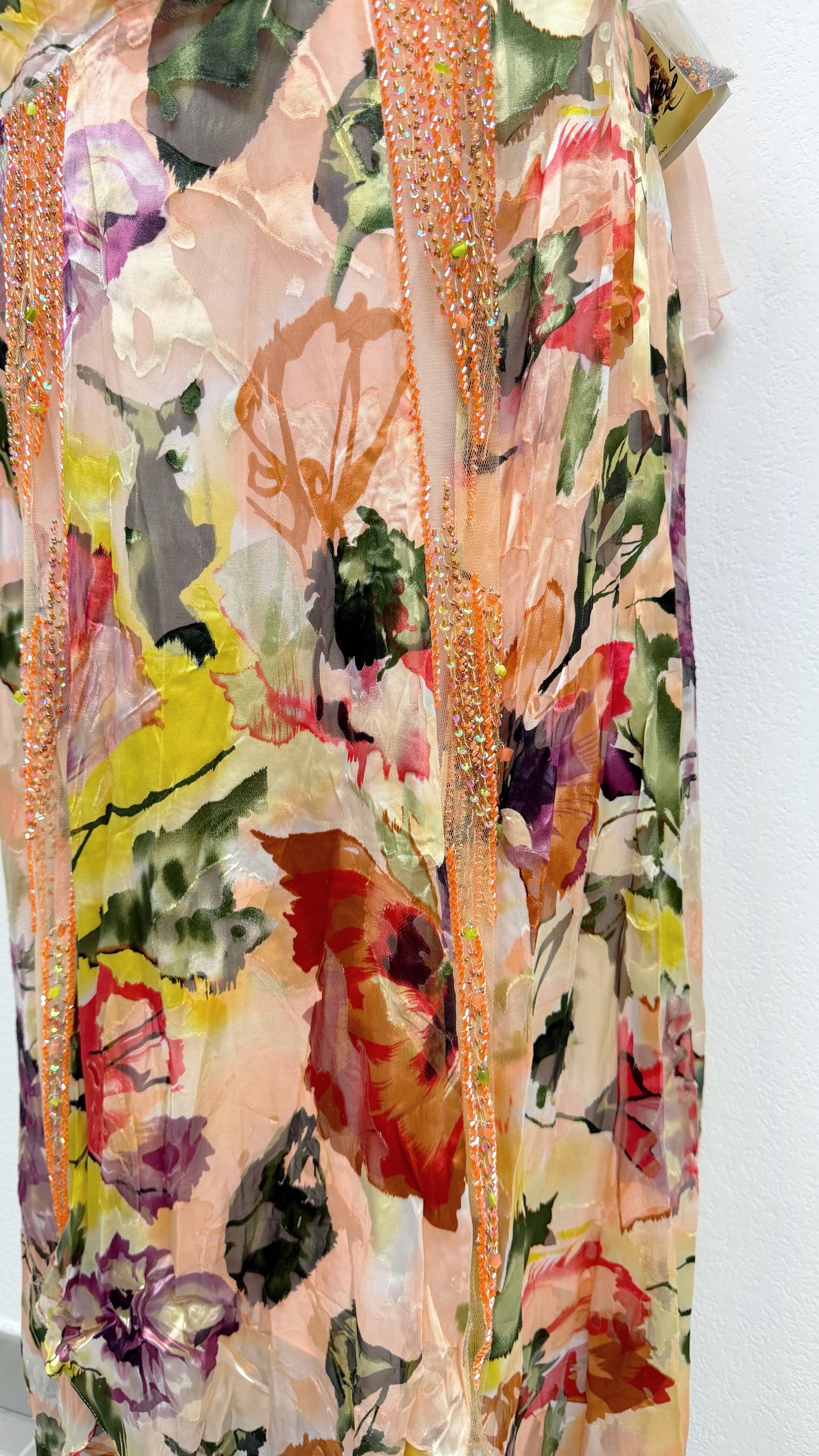 Silk Painted Garden Couture