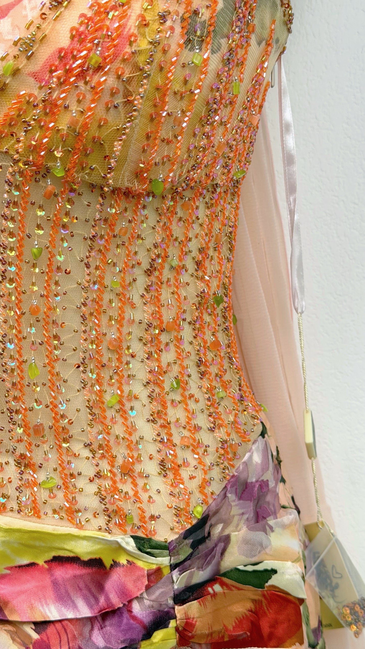 Silk Painted Garden Couture