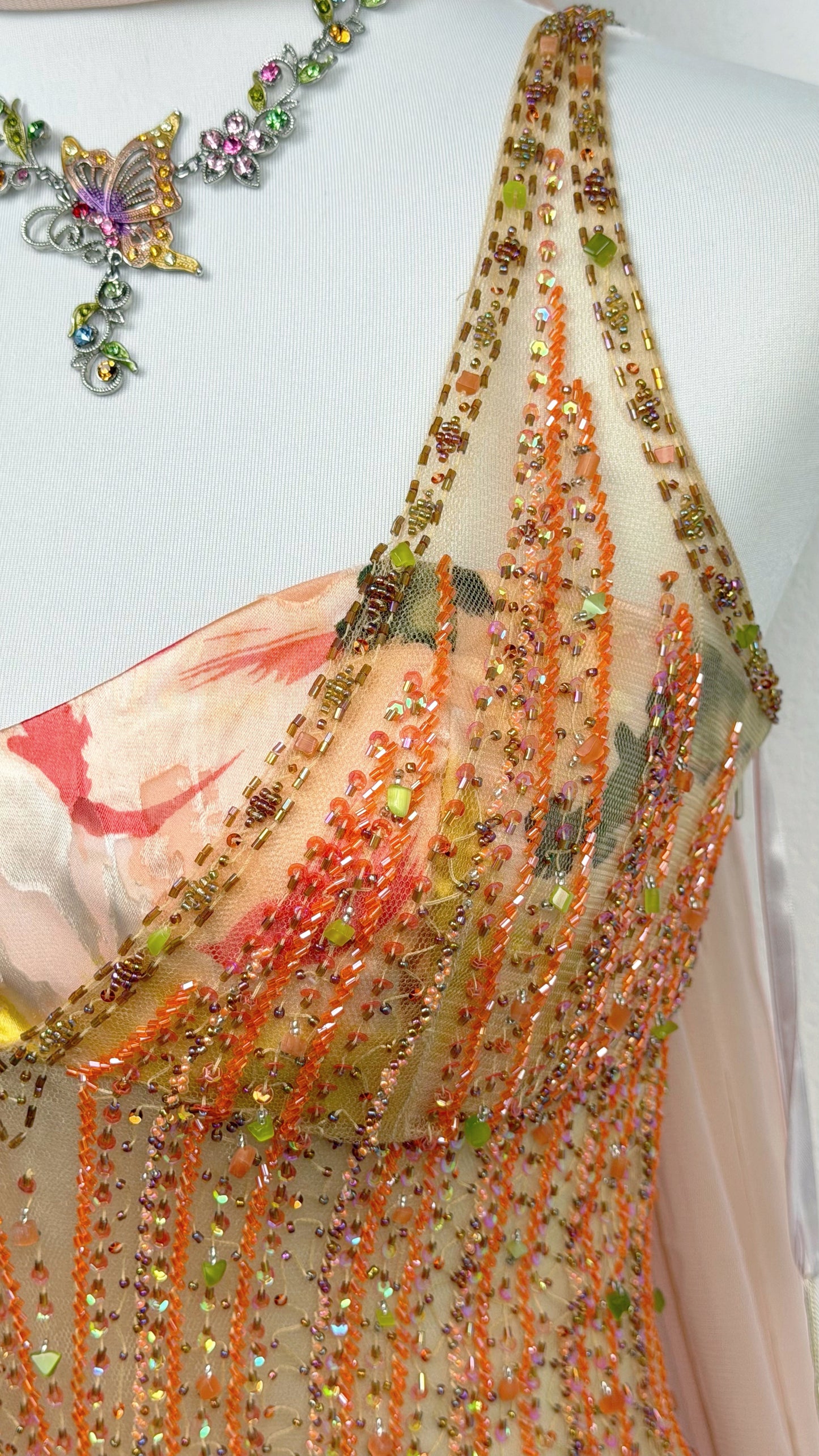 Silk Painted Garden Couture