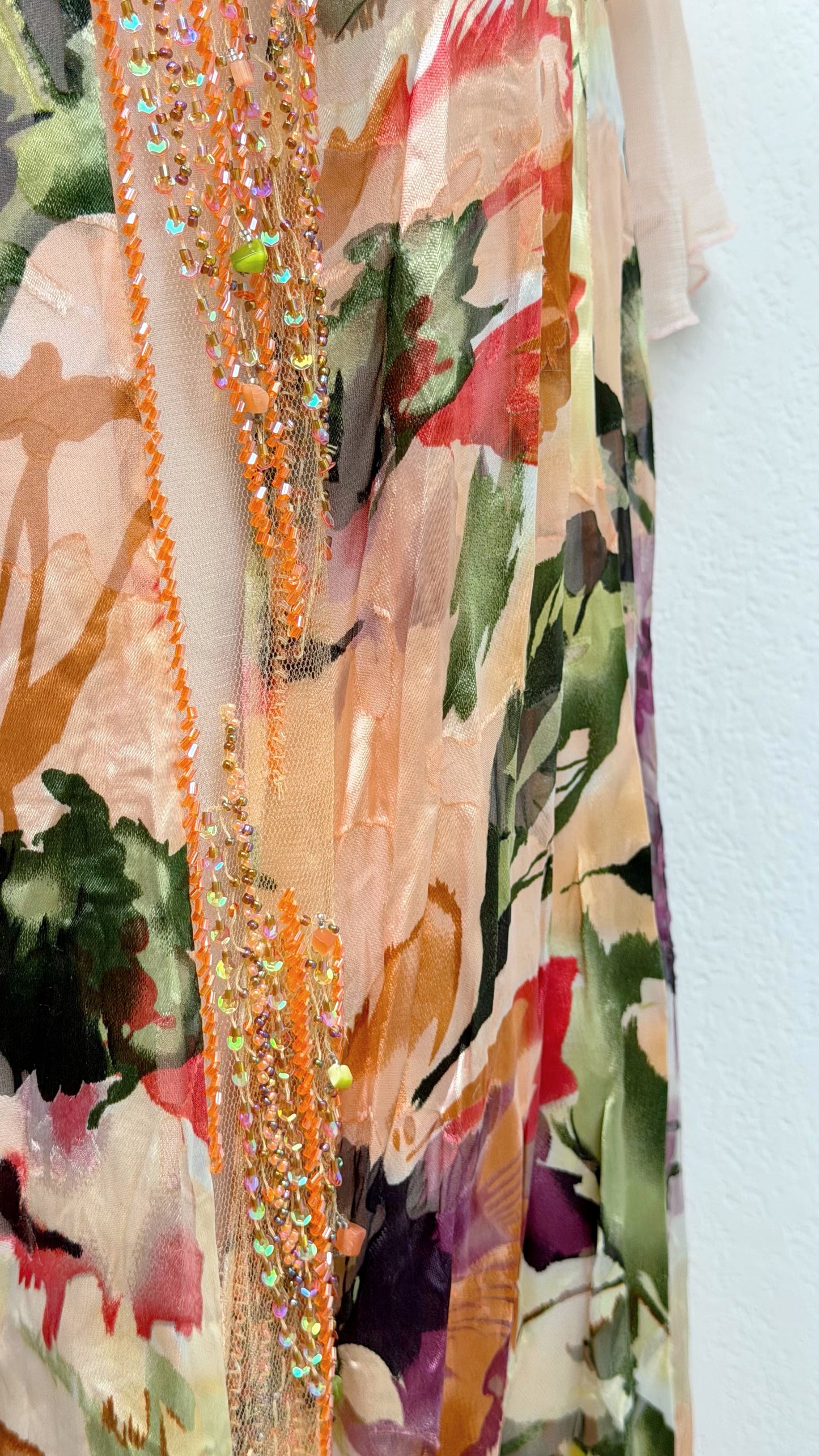 Silk Painted Garden Couture