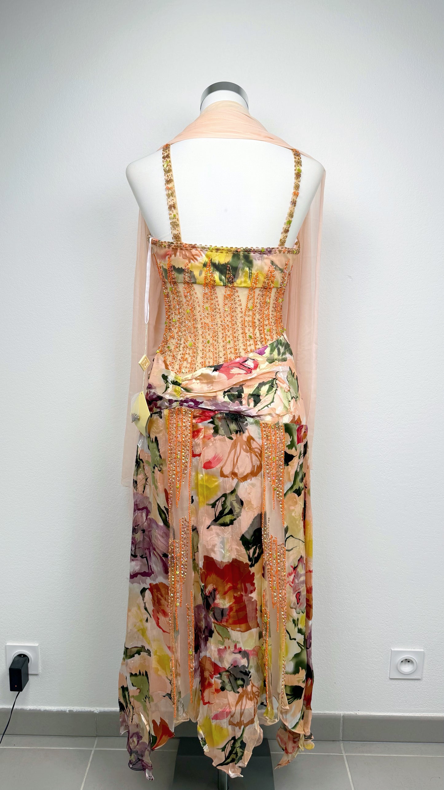 Silk Painted Garden Couture