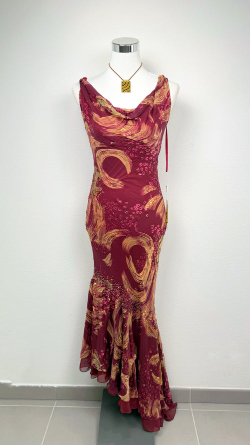 Crimson Mirage Gown