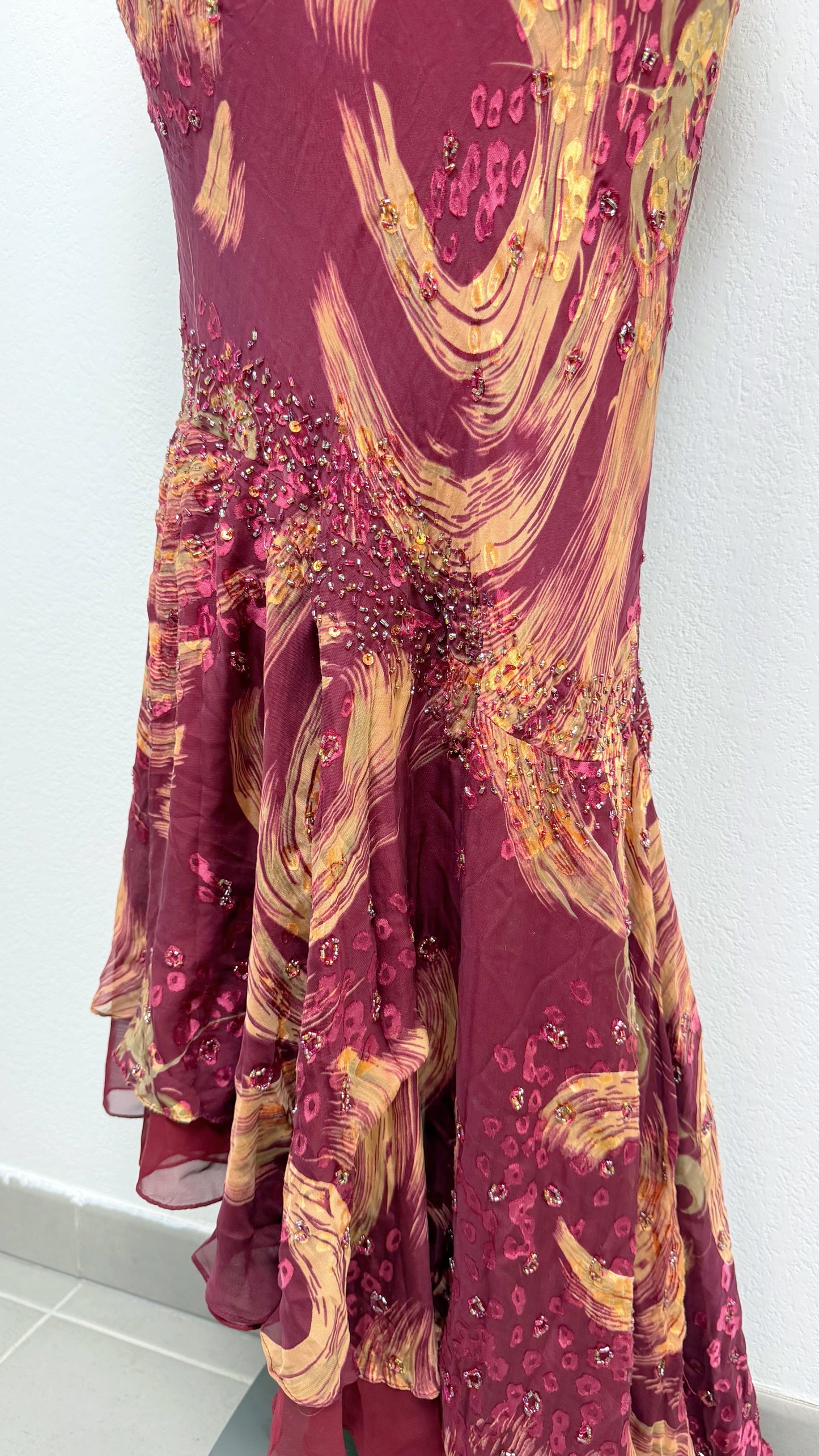 Crimson Mirage Gown