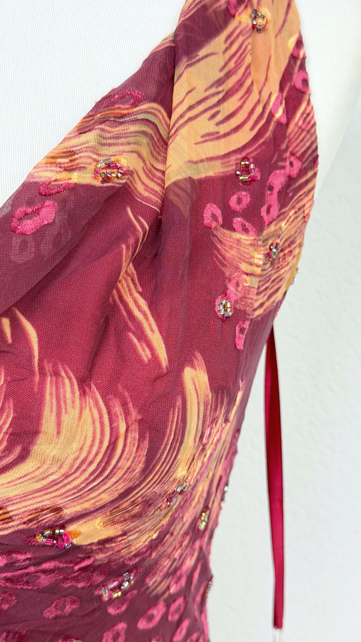 Crimson Mirage Gown