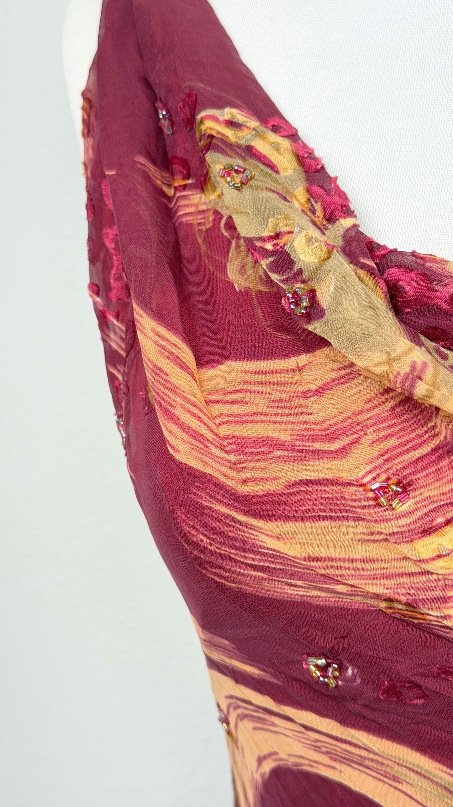 Crimson Mirage Gown