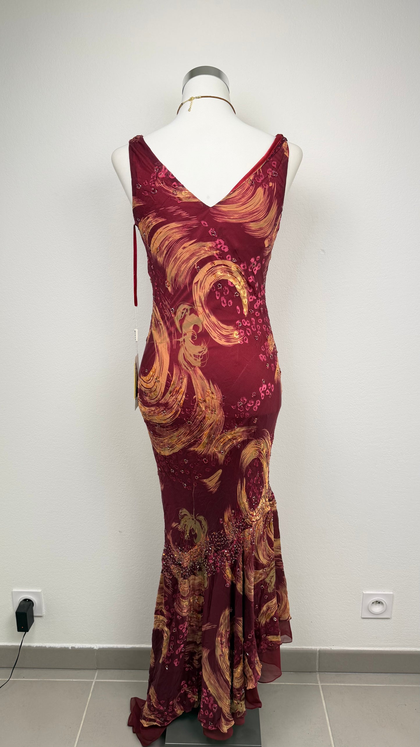 Crimson Mirage Gown