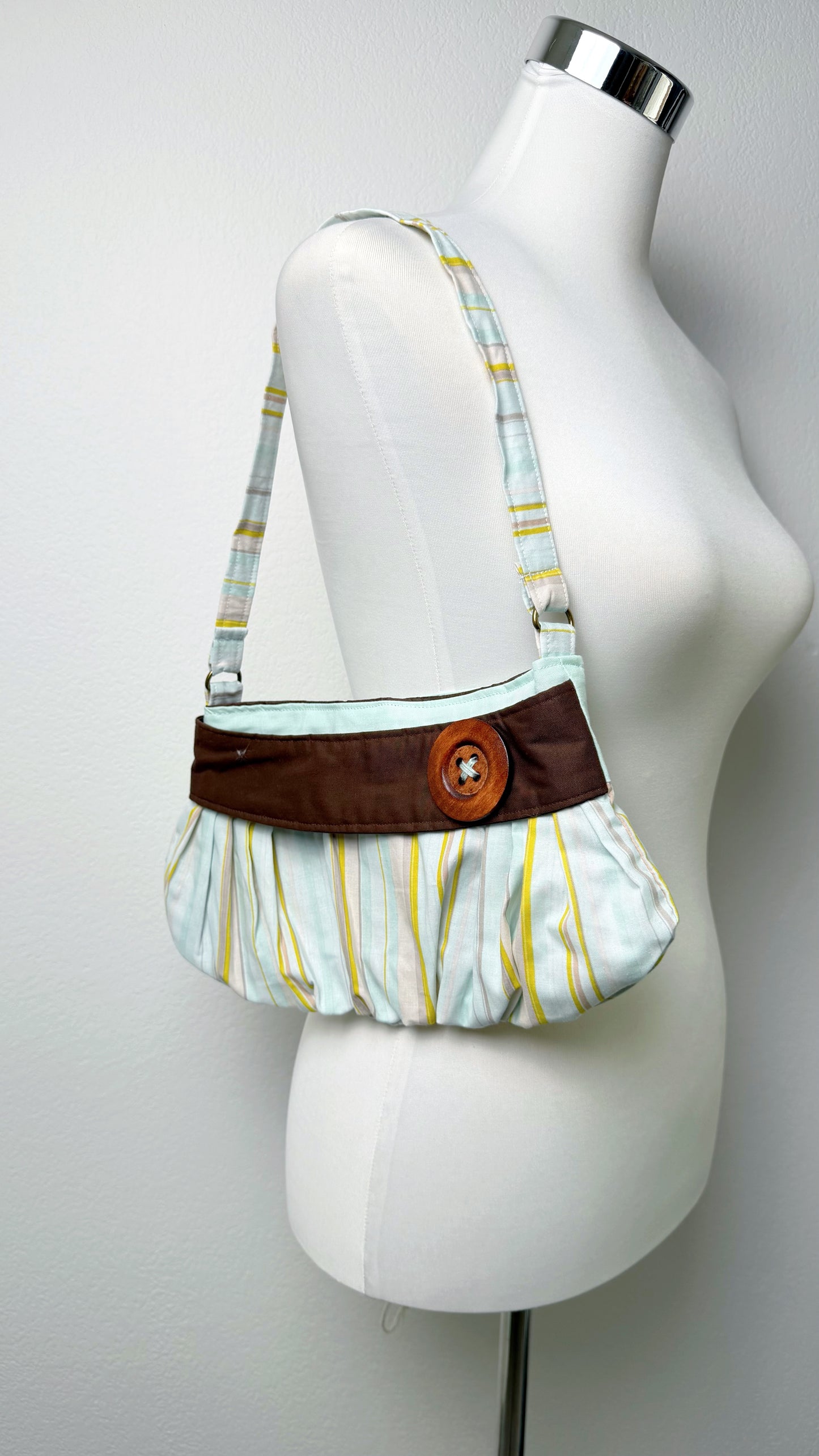 Sweetheart Picnic Bag Bluebell Stripe