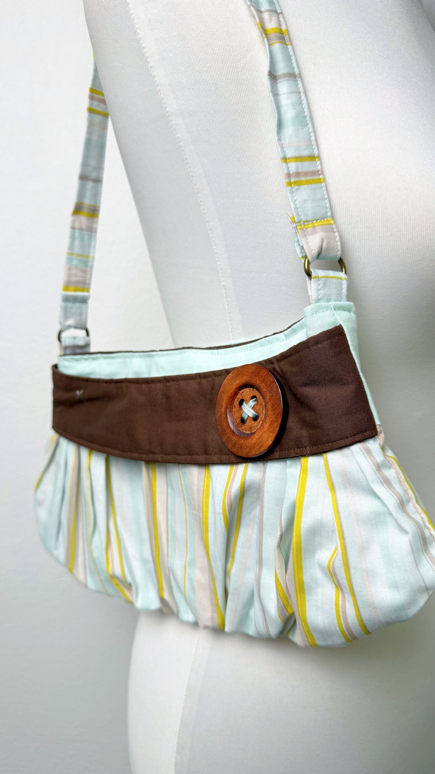 Sweetheart Picnic Bag Bluebell Stripe
