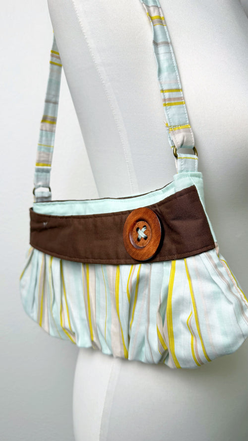 Sweetheart Picnic Bag Bluebell Stripe