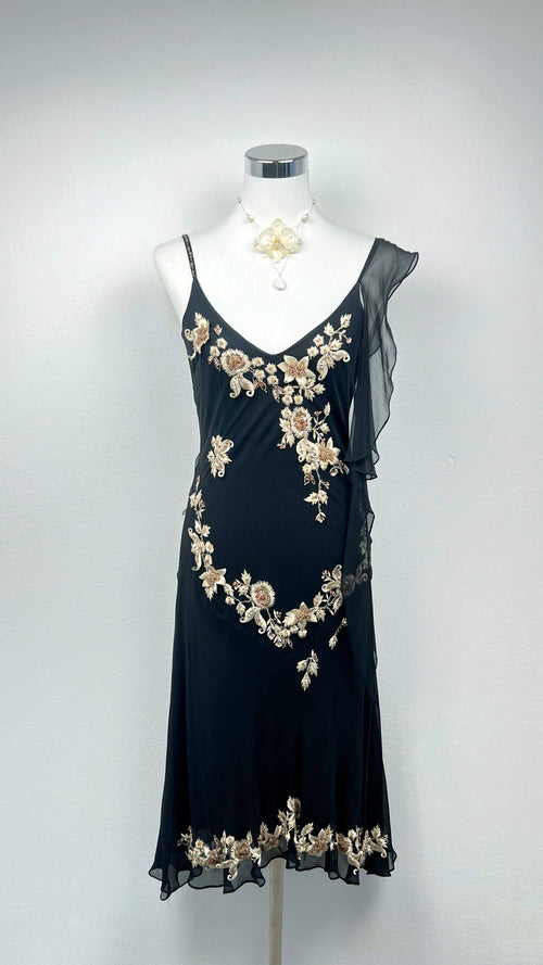 RARE Designer Midnight Garden Dress