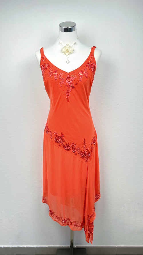Coral Bloom Dress