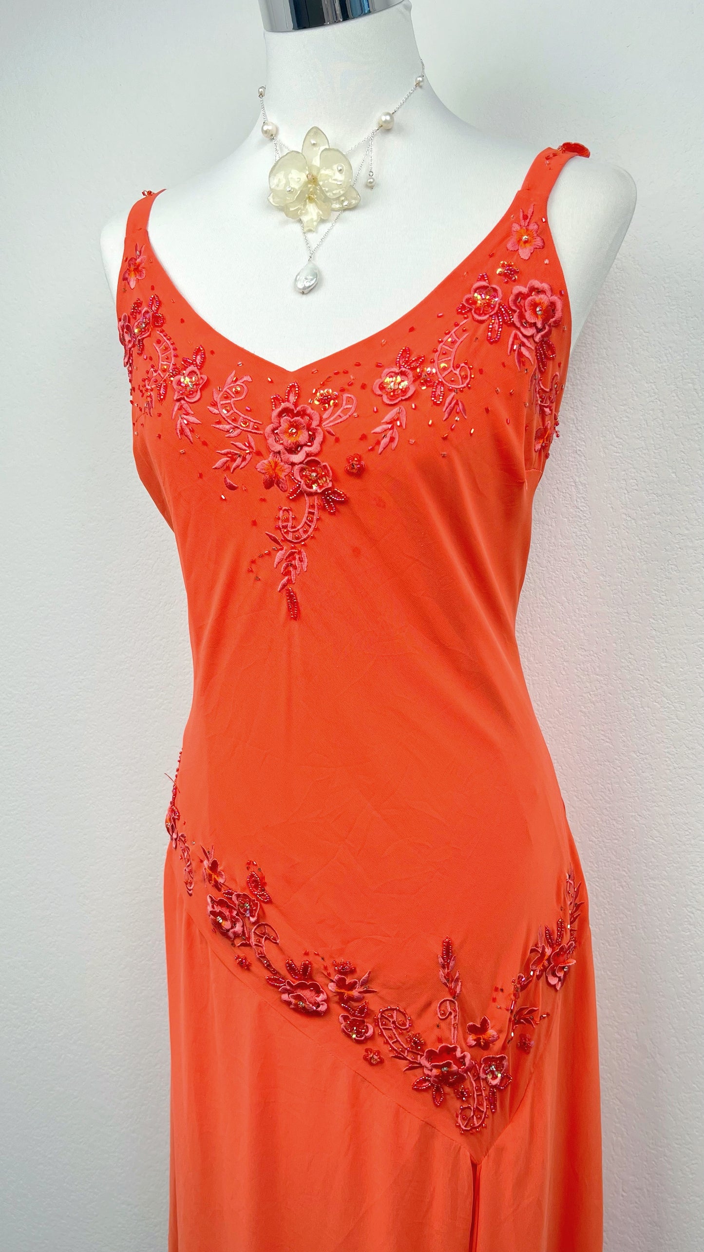 Coral Bloom Dress