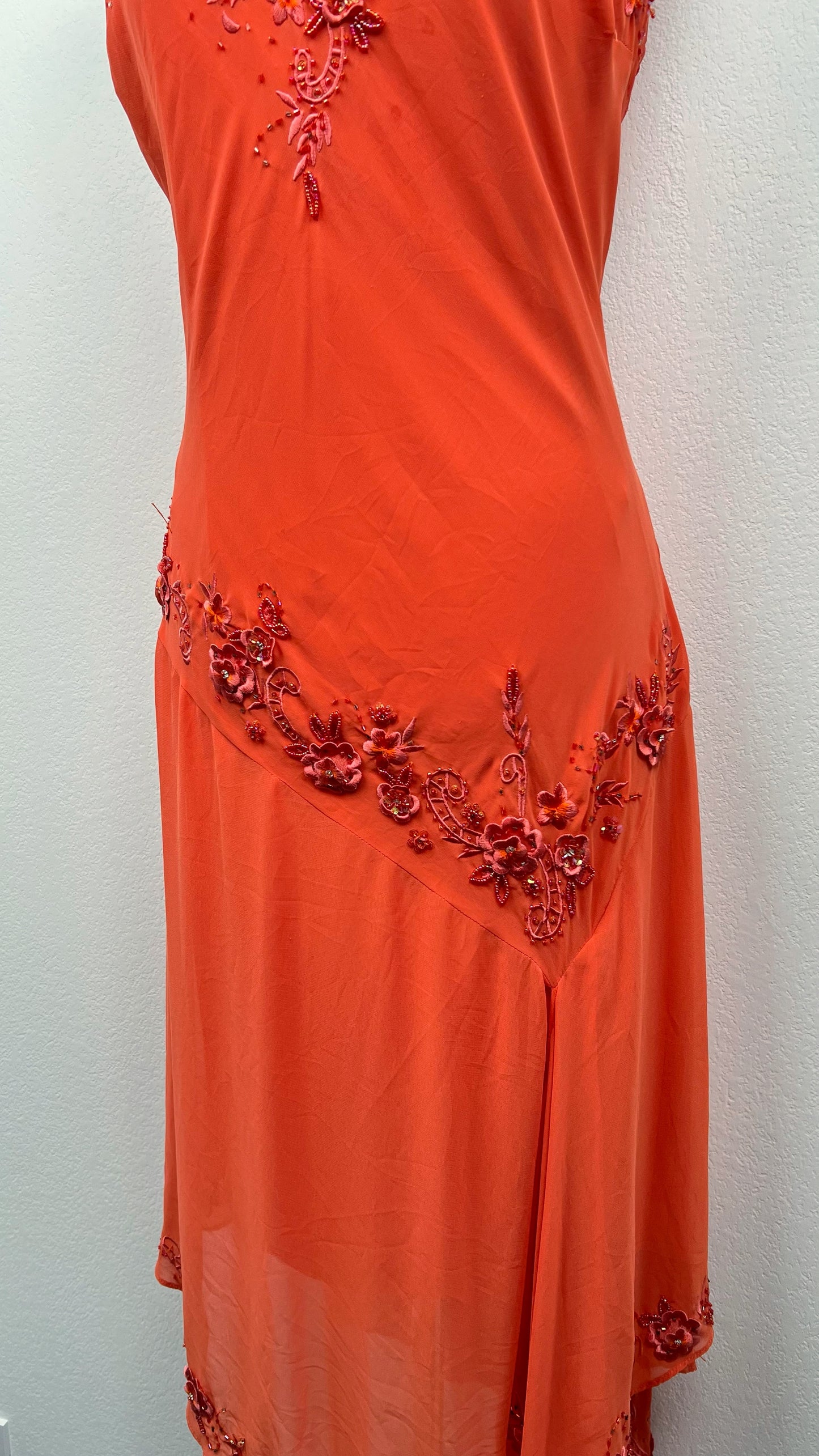 Coral Bloom Dress