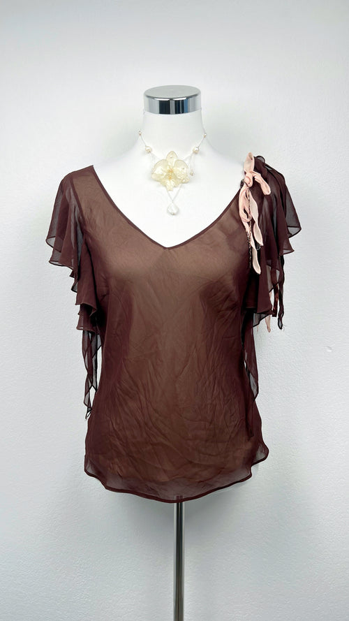 Mocha Whisper Blouse