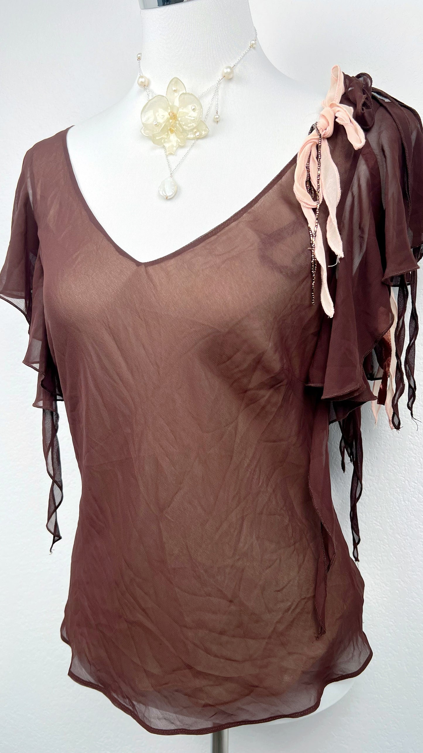Mocha Whisper Blouse