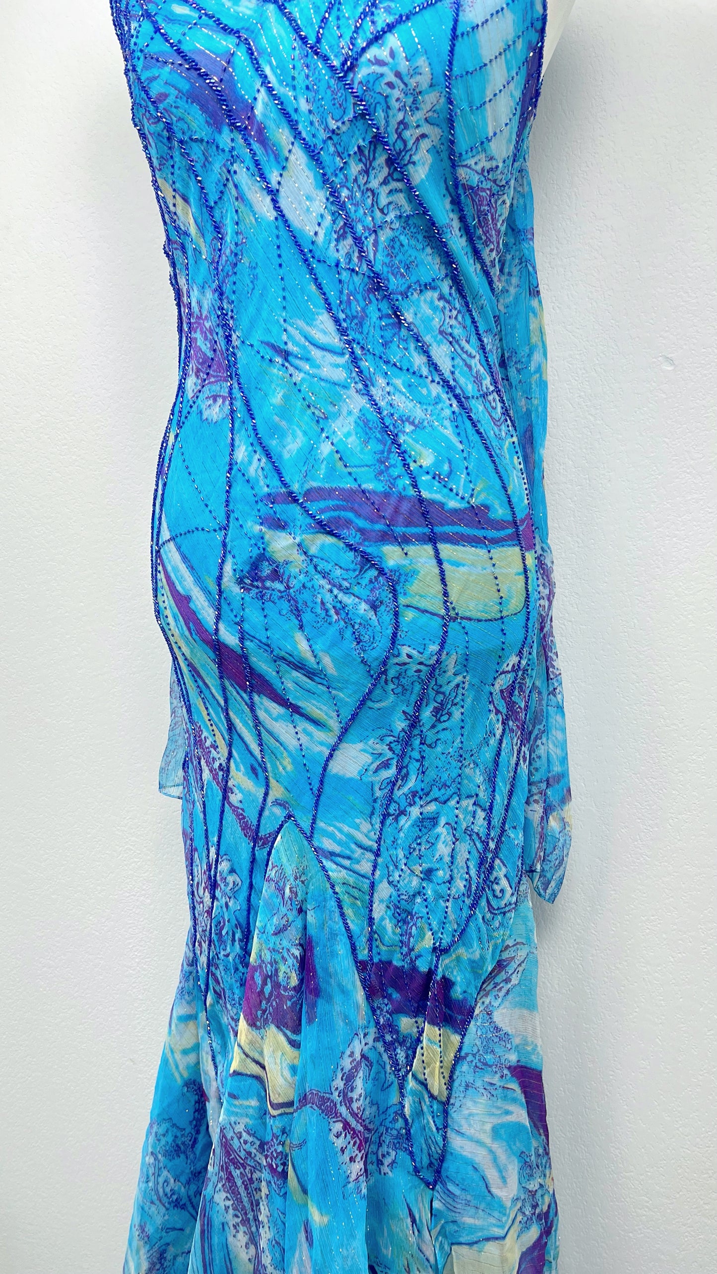 Ocean Whispers Silk Gown