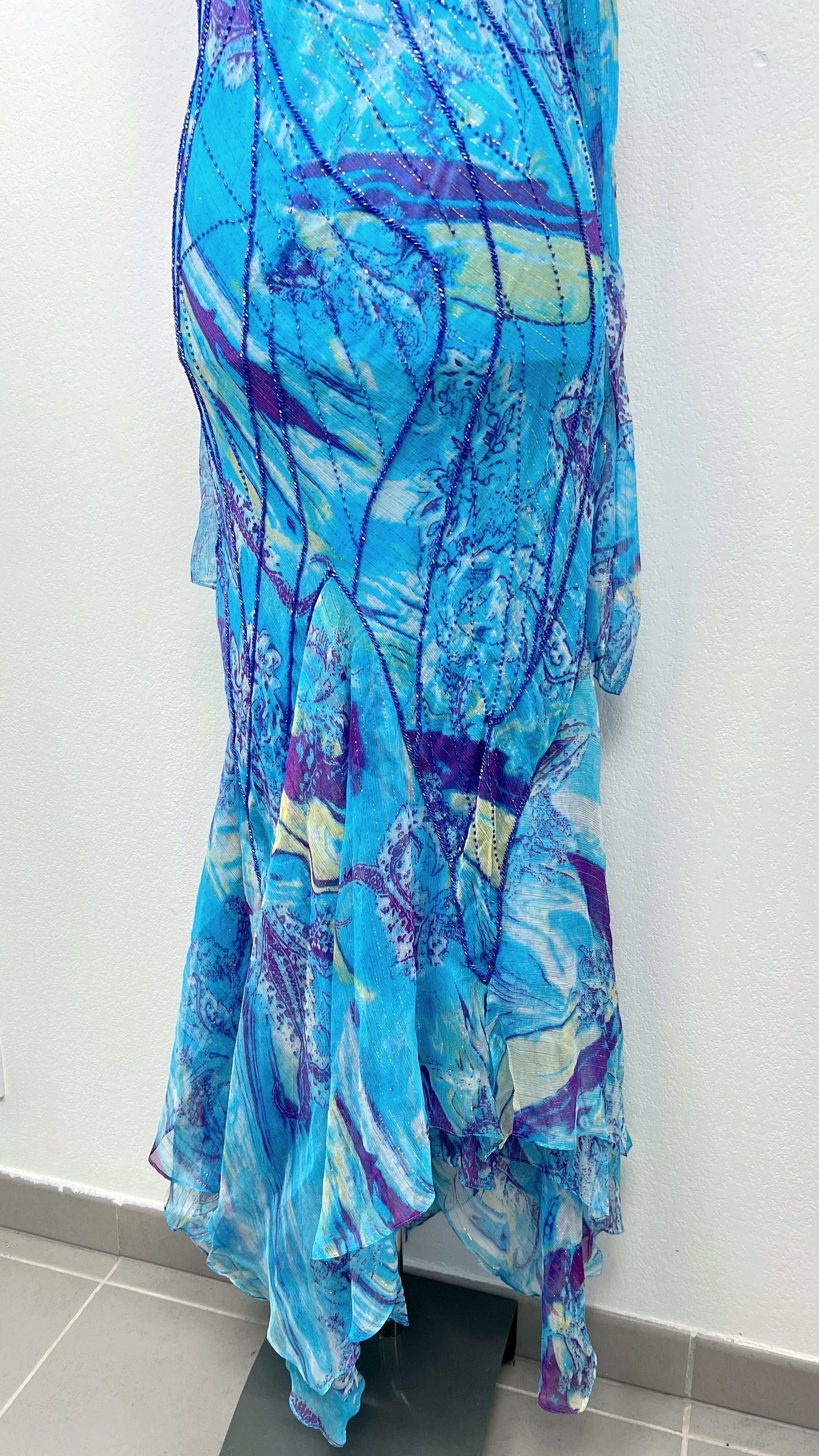Ocean Whispers Silk Gown