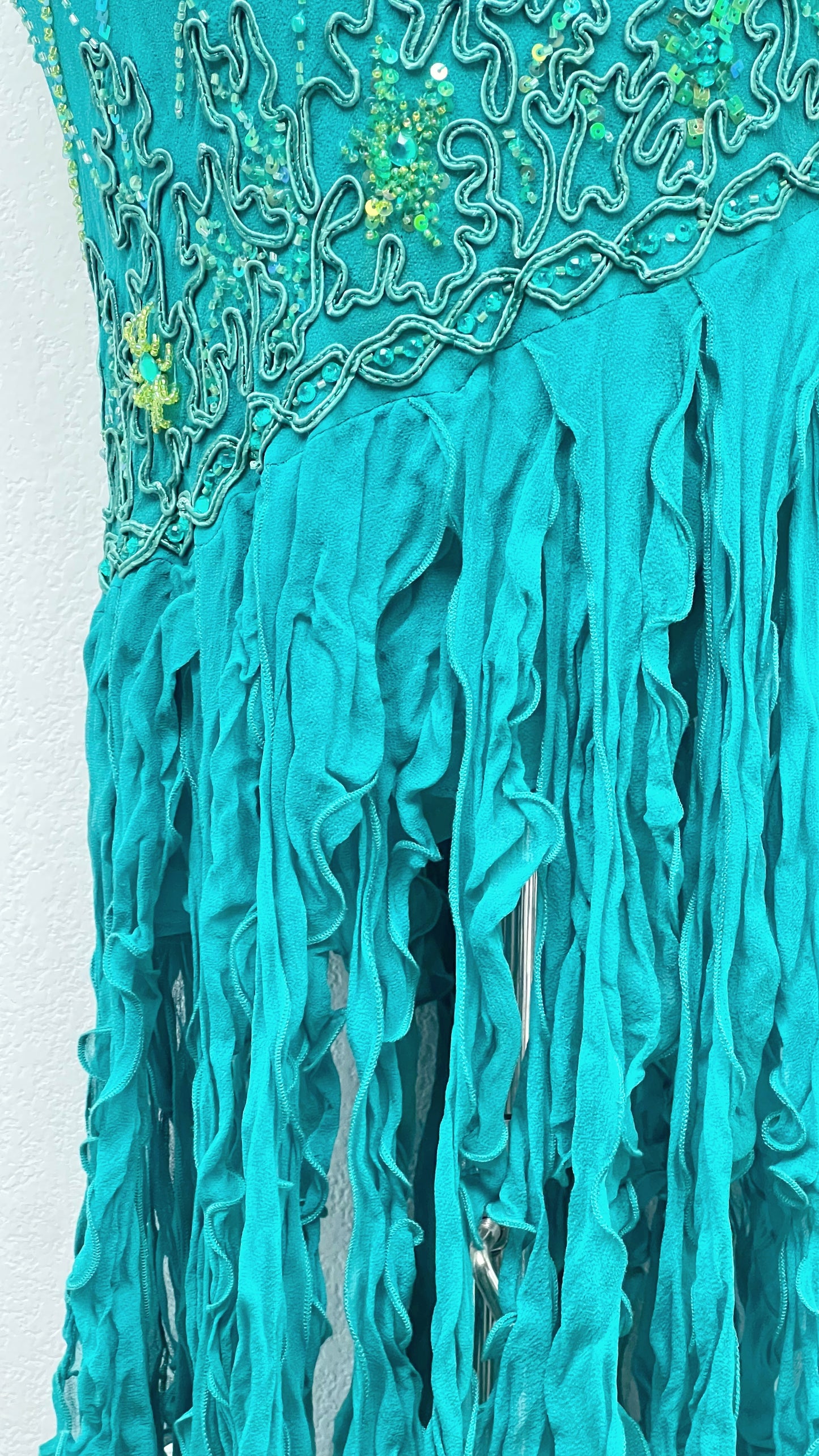 Emerald Siren Silk Gown