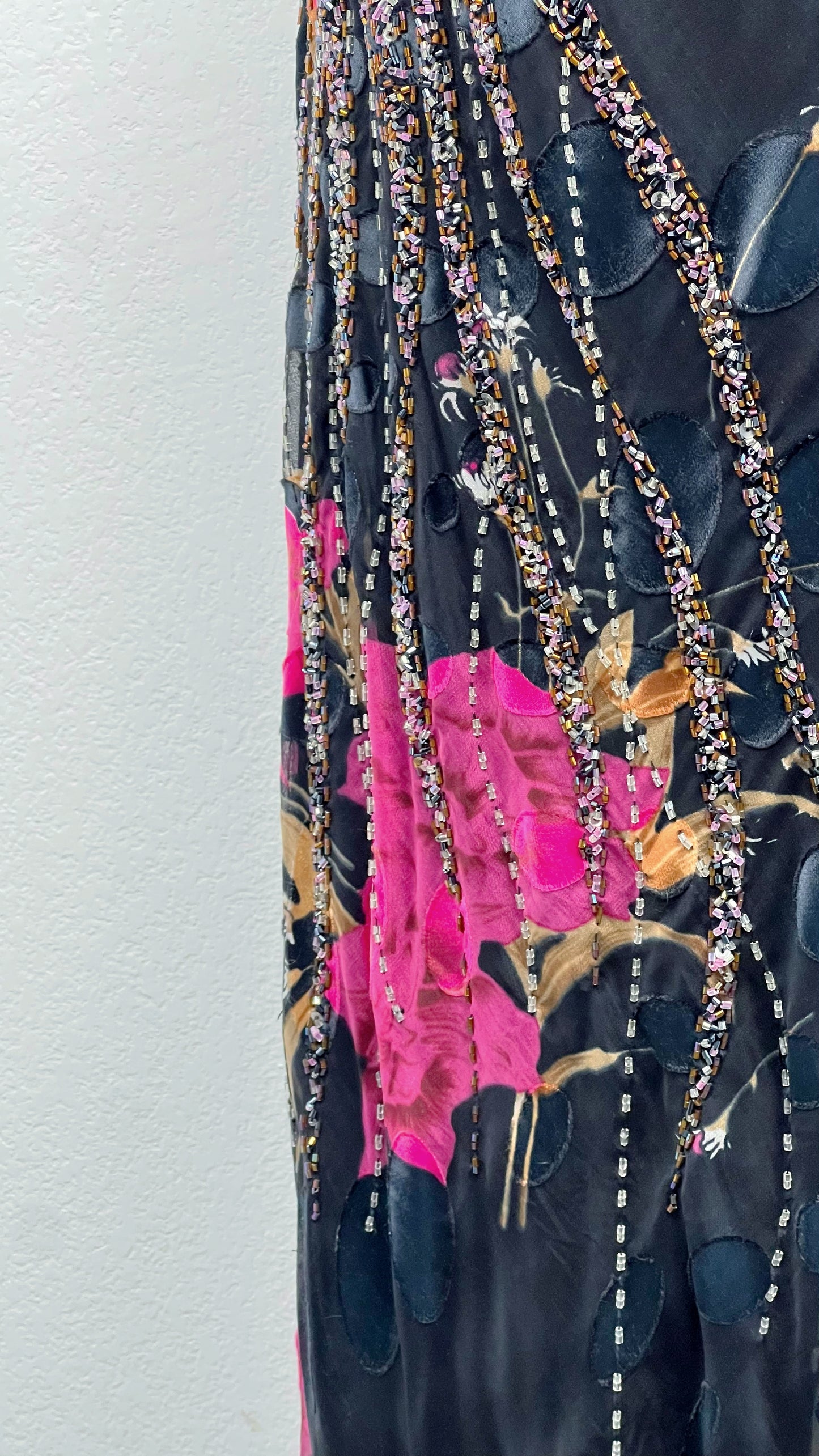 Midnight Orchid Silk Gown