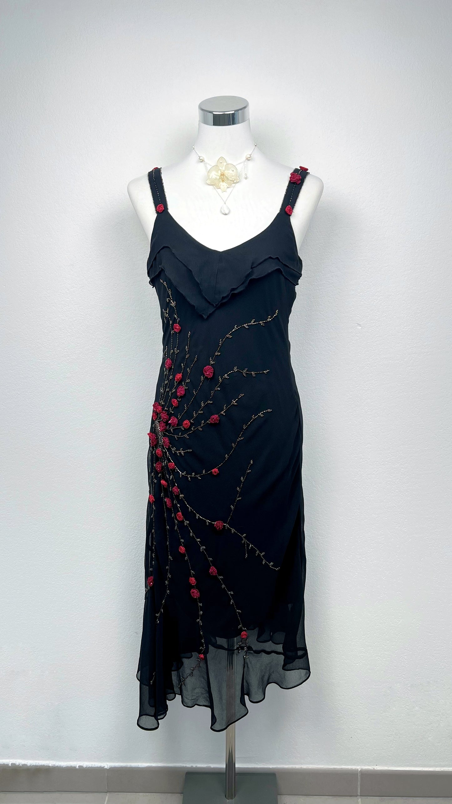 Midnight Rose Bloom Dress